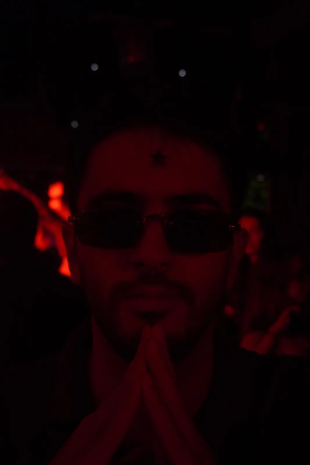 Portrait of a guest in sunglasses at DELETE:TUR